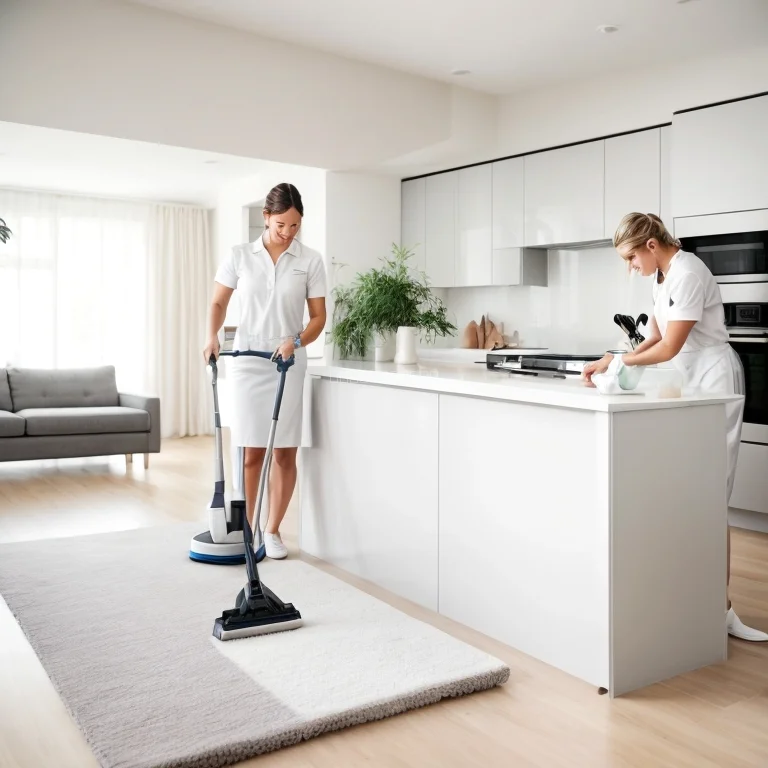 Team reinigt Wohnung